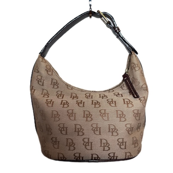 Dooney and Bourke Signature Flat Bottom Satche straps have new edge coate - Picture 1 of 13